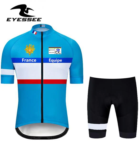 kits EYESSEE, французская одежда для велоспорта, Профессиональная мужская команда, летний комплект для велоспорта, комплект одежды для MTB, одежда для велоспорта, костюм Ropa Ciclismo - Цвет: kits