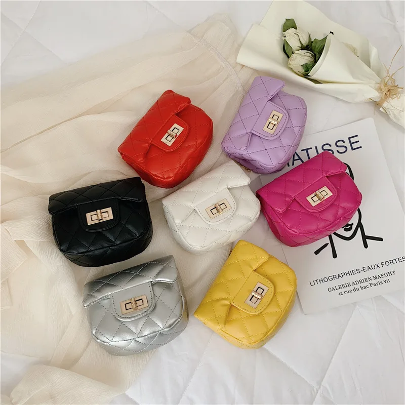 

20 New Style Rhombus Chain Crossbody Bag Fashion Princess Men And Women Baby Decoration Purse