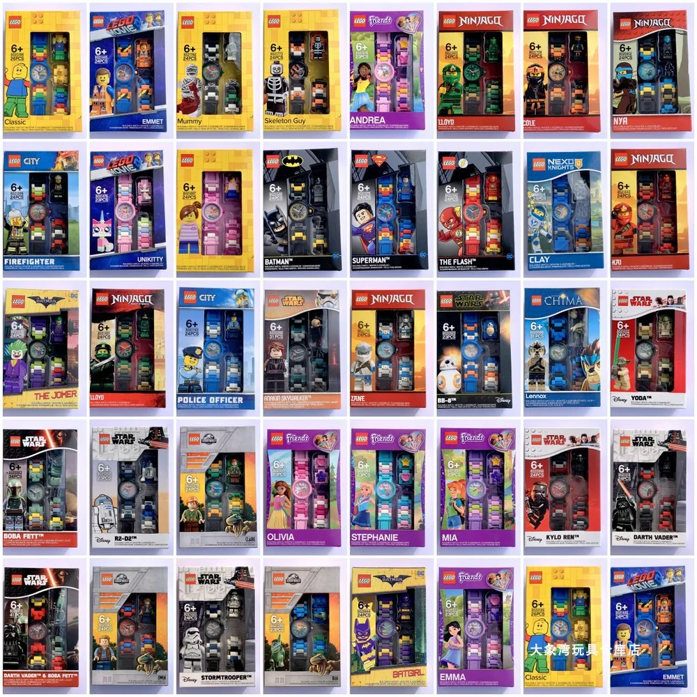 Marvel Avengers Iron Man Hulk Star Wars Kylo Ren Darth Vader Chirldren Watch Kawaii Toys Gifts Anime Favorites Collect Ornaments