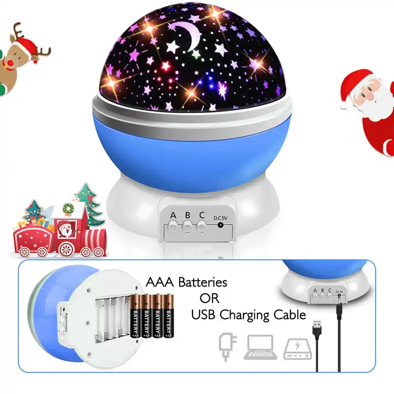 proyector de luz nocturna para dormitorio de ninos y bebes lampara led giratoria de estrella proyector de galaxia regalo de festival de ano nuevo