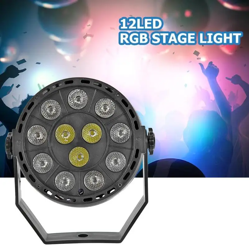 12LED мини сценический светильник KD-USB IP44 Водонепроницаемый US/EU KTV бар вечерние DJ диско РГБ Par лампа проектор с дистанционным управлением