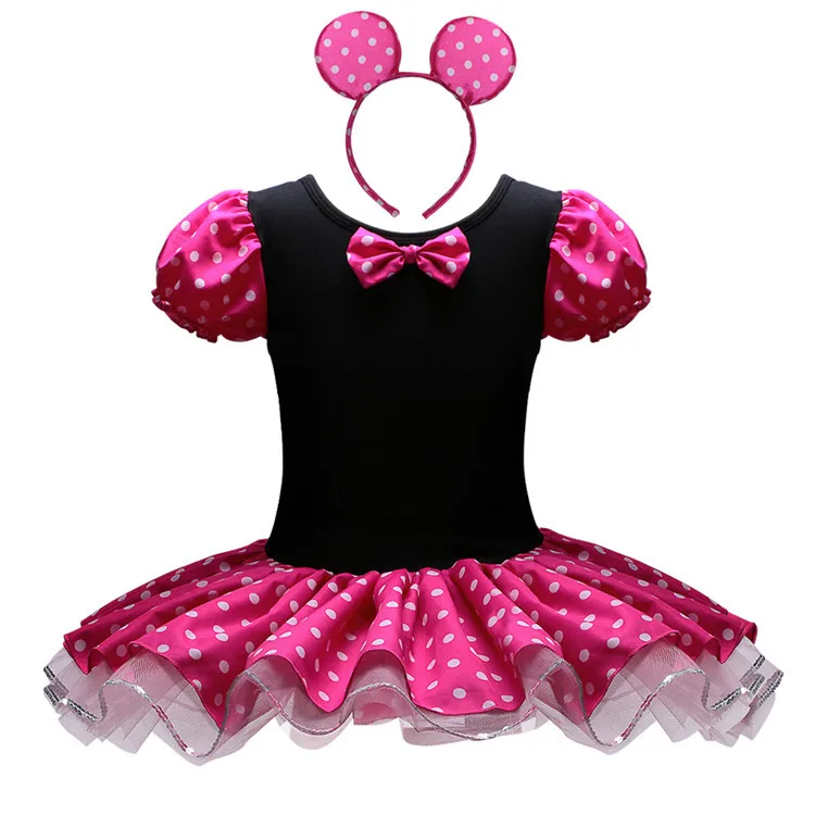 

2019 New Style Girls Dress Models in Europe And America Polka Dot Mesh Dress Cake Dress