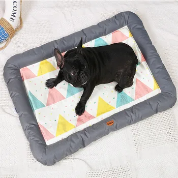 

Soft Breathable Dogs Bed Cat Cattery Pet Supplies Dog House Mat Ice Silk Cooling Mat Summer Sleeping Mat for Dogs Cats