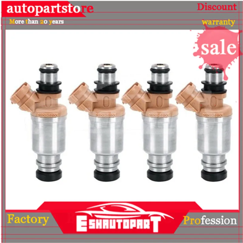 4X 23250-16150 Топливная форсунка для Защитные чехлы для сидений, сшитые специально для Toyota Corolla AE110 4AFE 5AFE 23209-16150