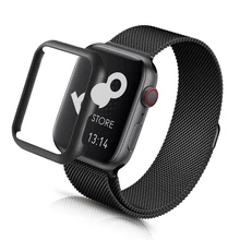 Металлический защитный чехол для apple watch 5 4 3 2 Чехол iwatch apple watch 44 мм 40 мм 42 мм 38 мм бампер из нержавеющей стали с защитой от царапин