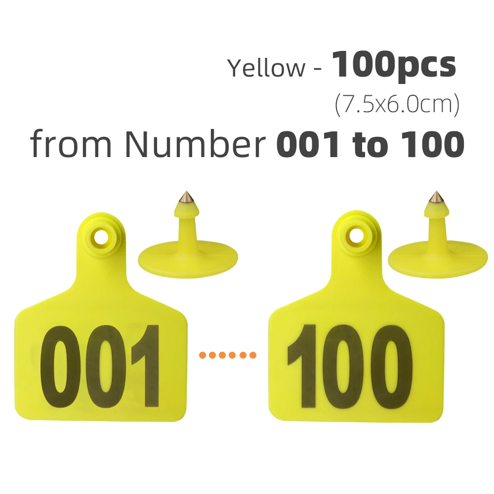 Yellow x 100pcs