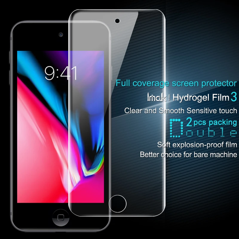 2 шт. полное покрытие для Apple Ipod Touch 6 Touch 7 Защита экрана Защита задней крышки Imak прозрачная Гидрогелевая пленка