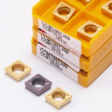 Ccmt 09t308 vp15tf ue6020 us735 aço inoxidável fresa ccmt cnc carboneto insere original externo ferramenta de torneamento 10 pçs