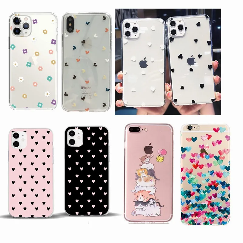 Прозрачный чехол для iPhone 6 6s 7 8 plus X Xr Xs Max 11 Pro 5s se 2020 силиконовый мягкий 7|Бамперы| |