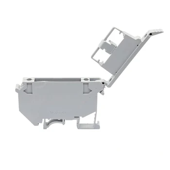 

Din Rail Fuse Terminal Blocks Gray UK5-HESI Connector Screw Type 10Pcs UK5-HESILED Screw Fuse Holder Wire Conductor
