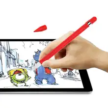 Цветной мягкий силиконовый совместимый стилус, защитный чехол для Apple Pencil, Совместимый Чехол