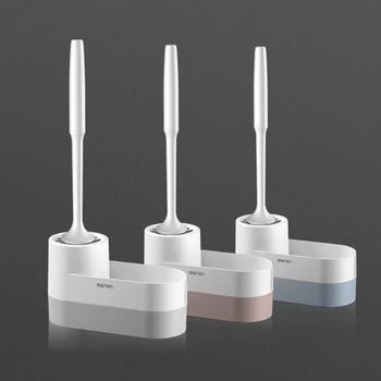 

Storage Silicone Toilet Brush Holder Toilet Wall-mounted Cleaning Brush Household Floor Cleaning Bathroom Accessories