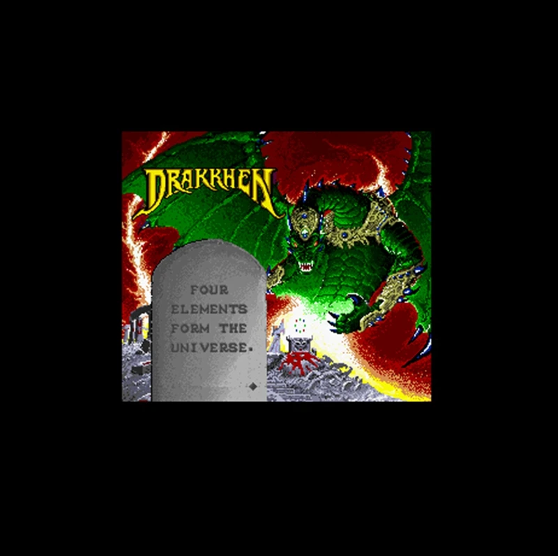 Drakkhen США Версия 16 бит большой серый игровая карта для NTSC игры игрока