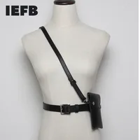 IEFB/cinghie cintura per uomo e donna in matematica mini-pacchetto 2022 moda primavera nuove cinture in pelle PU nera accessori per abbigliamento 9Y116