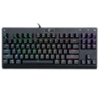 

Mechanical Gaming Keyboard RGB Backlit TKL 87 Key Tactile Clicky Anti-Ghosting QWERTY Gamer Keyboard Z77