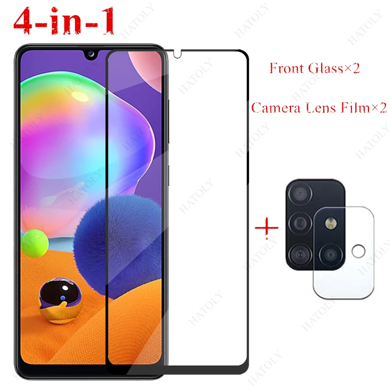 Закаленное стекло для Samsung Galaxy A31/A41/A51/A71/A21s/A11/A01 Защитная пленка экрана камеры 2 шт.