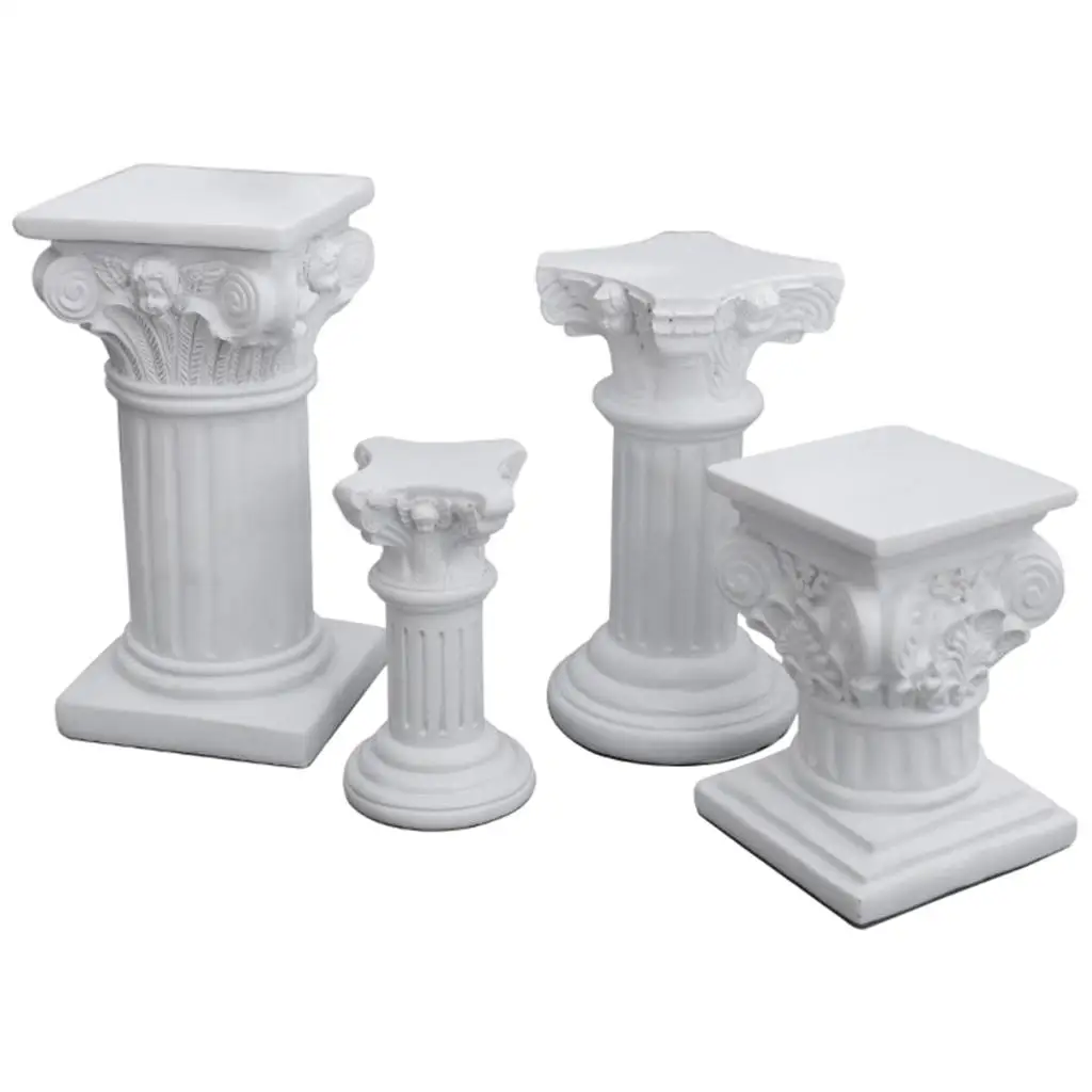 Creative Roman Pillar Statue Resin Pedestal Candlestick Candelabra Stand Sculpture Indoor Dinning Room Decor | Дом и сад