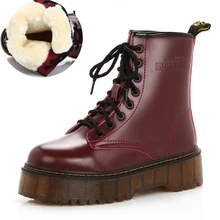 Модные женские ботинки; высококачественные зимние ботинки; теплые зимние ботинки на платформе; женские ботильоны; женские зимние ботинки; Bota; женская обувь