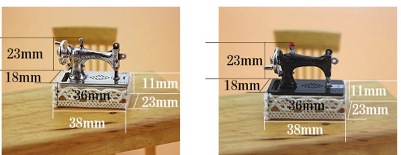 1/12 кукольный домик Миниатюрные аксессуары мини металлические для шитья машина набор имитационная мебель модель игрушки для украшение для кукольного домика