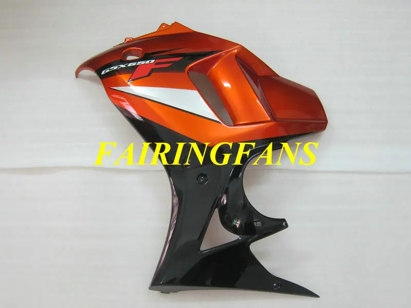 Мотоцикл обтекателя тела для SUZUKI GSX650F 08 09, 10, 11, 12, GSXF650 2008 2009 2010 красно-черные Обтекатели Кузов+ подарки SK02