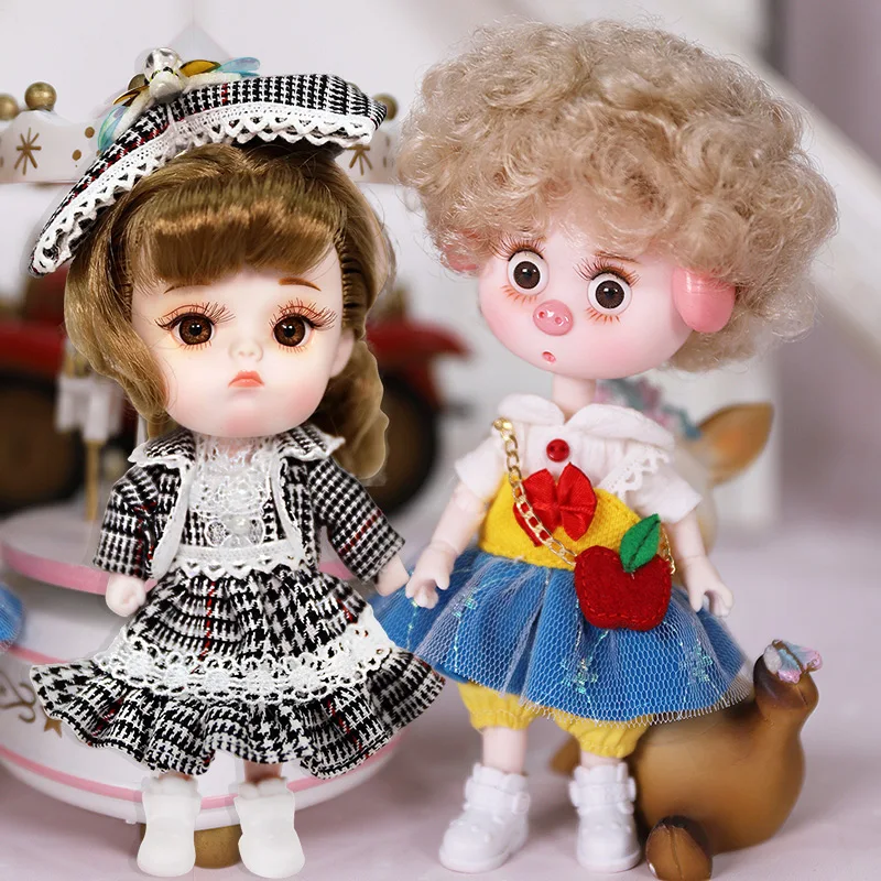 Сказочная шарнирная кукла DODO 1/12 винтажная и веселая мини-кукла 14 см с 26 шарнирами