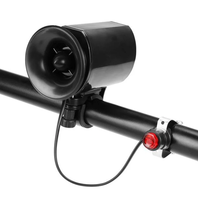 

Bicycle Bell 6 Sound Electronic Alarm Horn Handlebar Ring Powerful Alarm Bell Super Loud New Arrival..