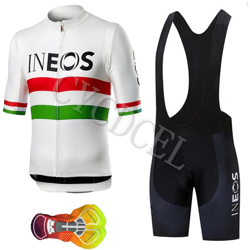 INEOS Pro велосипедной команды Джерси 16D велосипедные шорты комплект Ropa Ciclismo мужские летние быстросохнущие велосипед Майо Одежда - Цвет: Cycling set 07