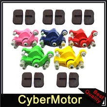 Передний дисковый тормозной суппорт с колодками для 43cc 47cc 49cc карманный велосипед мини Байк газовый скутер