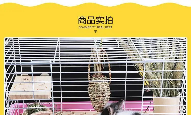 Мини-коврик для ног для домашних животных Кролик морская свинка кошка деревянный коврик для ног