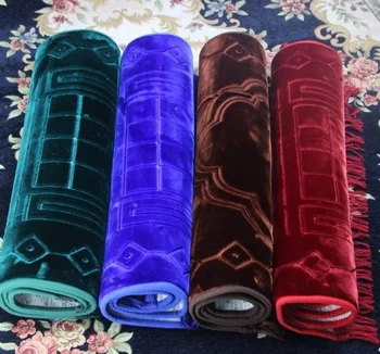 

Hot Sale Large Thicken New Design Unique MashaAllah Travelling Muslim Carpet Mat/ Rug/ Salat Musallah Prayer 80*125cm Islamic