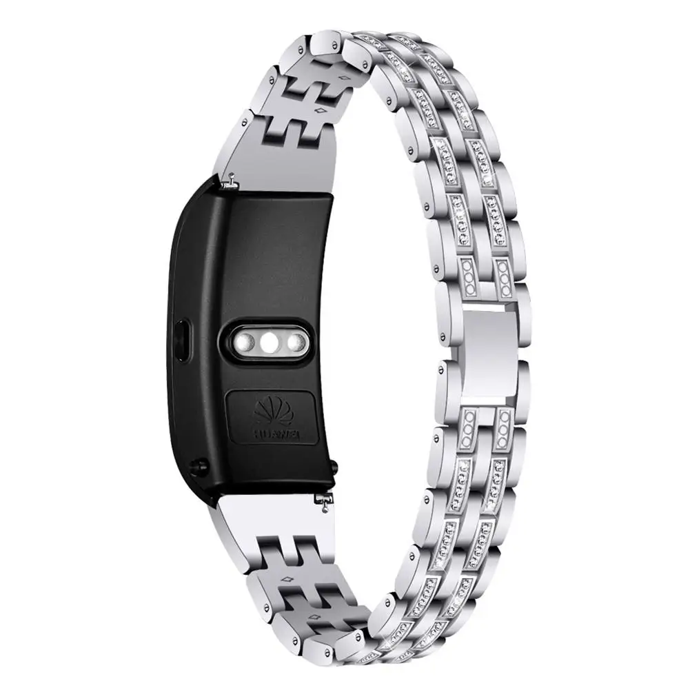 Браслет для Huawei talkband B5 сменный стальной ремешок для часов спортивный бизнес умный Браслет - Цвет: Серебристый