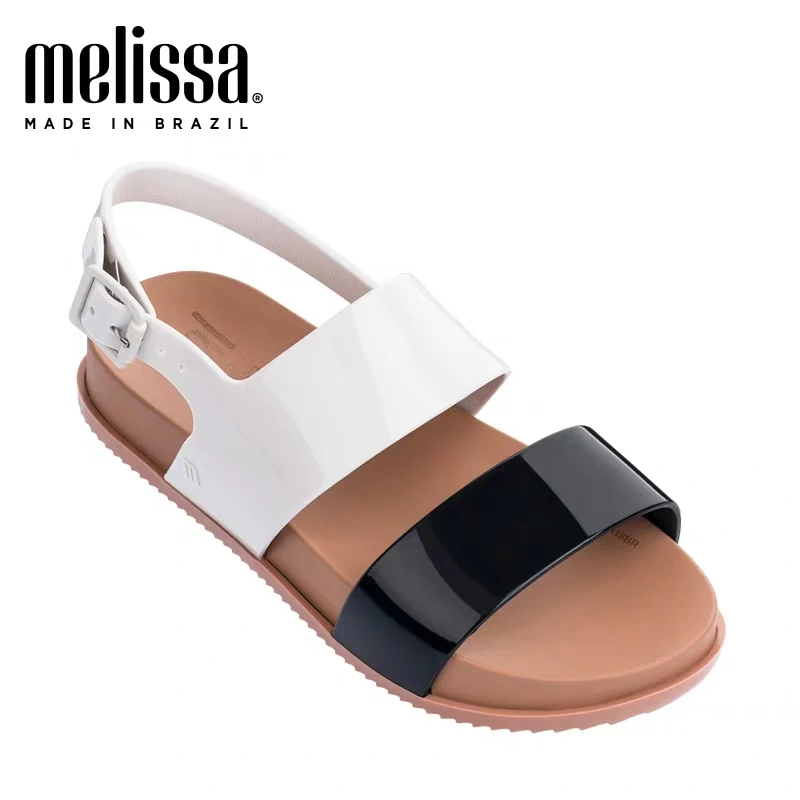 Melissa Cosmic Sandal Inf/Новинка года; женская прозрачная обувь для отдыха в бразильском стиле; Летняя женская повседневная прозрачная обувь; женские сандалии Melissa - Цвет: white