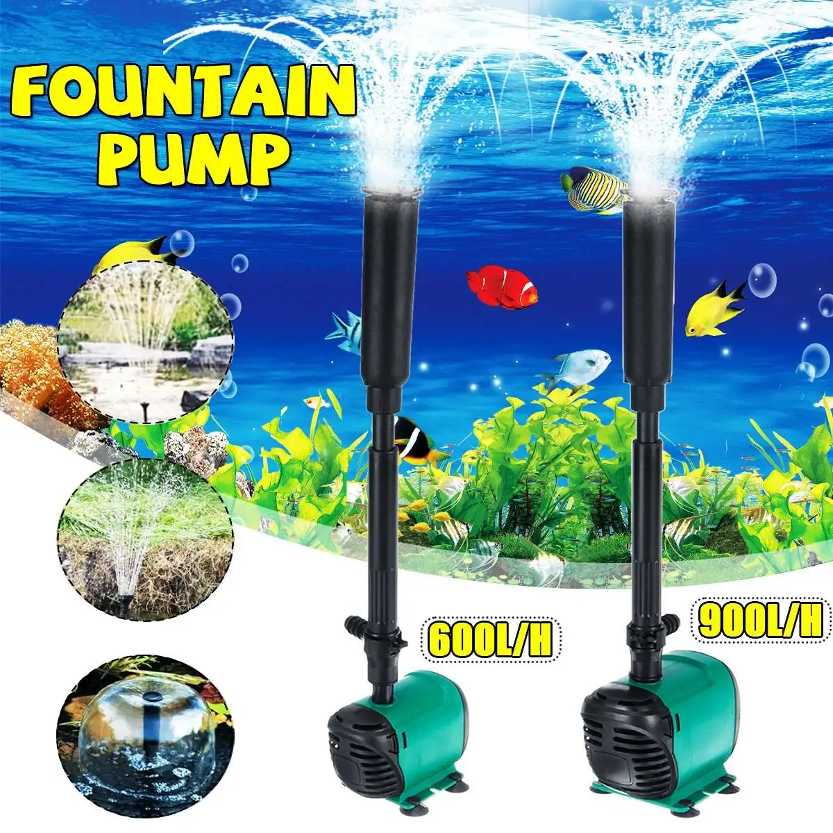 

Submersible Water Pump 8W/14W Garden Pond Fish Aquarium Fountain Filter Pump Set 220V Filter Fish Pond Aquarium Water Pump Tank