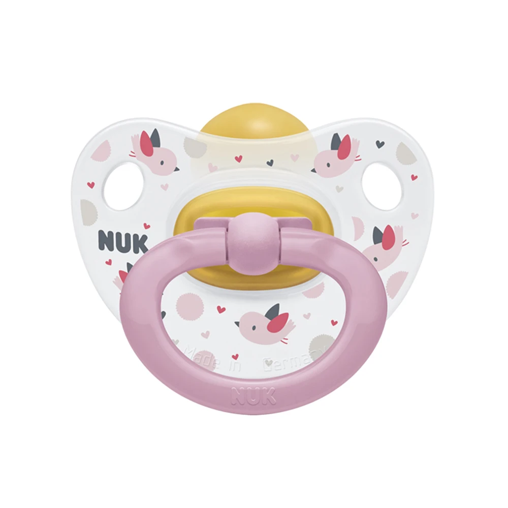 Пустышка NUK орт. "HAPPY KIDS" латекс, разм. 2, конт
