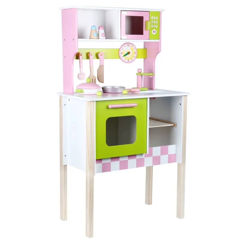 

European Style Kitchen GIRL'S And BOY'S Kitchen Cooking Set Children Baby Wooden Educational Model Play House Toys Gift