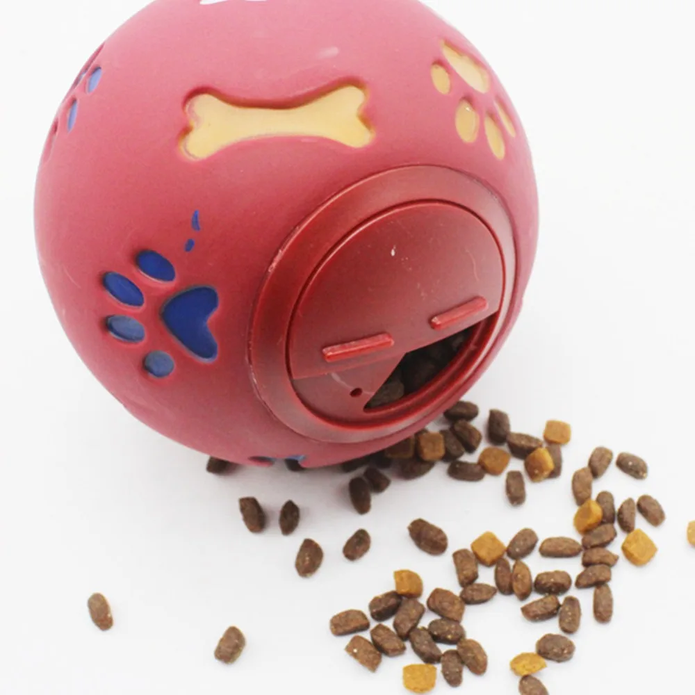 

Hot new Pet Dog Toy for Small Large Dogs Pure Natural Rubber Leakage Food Ball Interactive Pet Cat Teething Training Toys