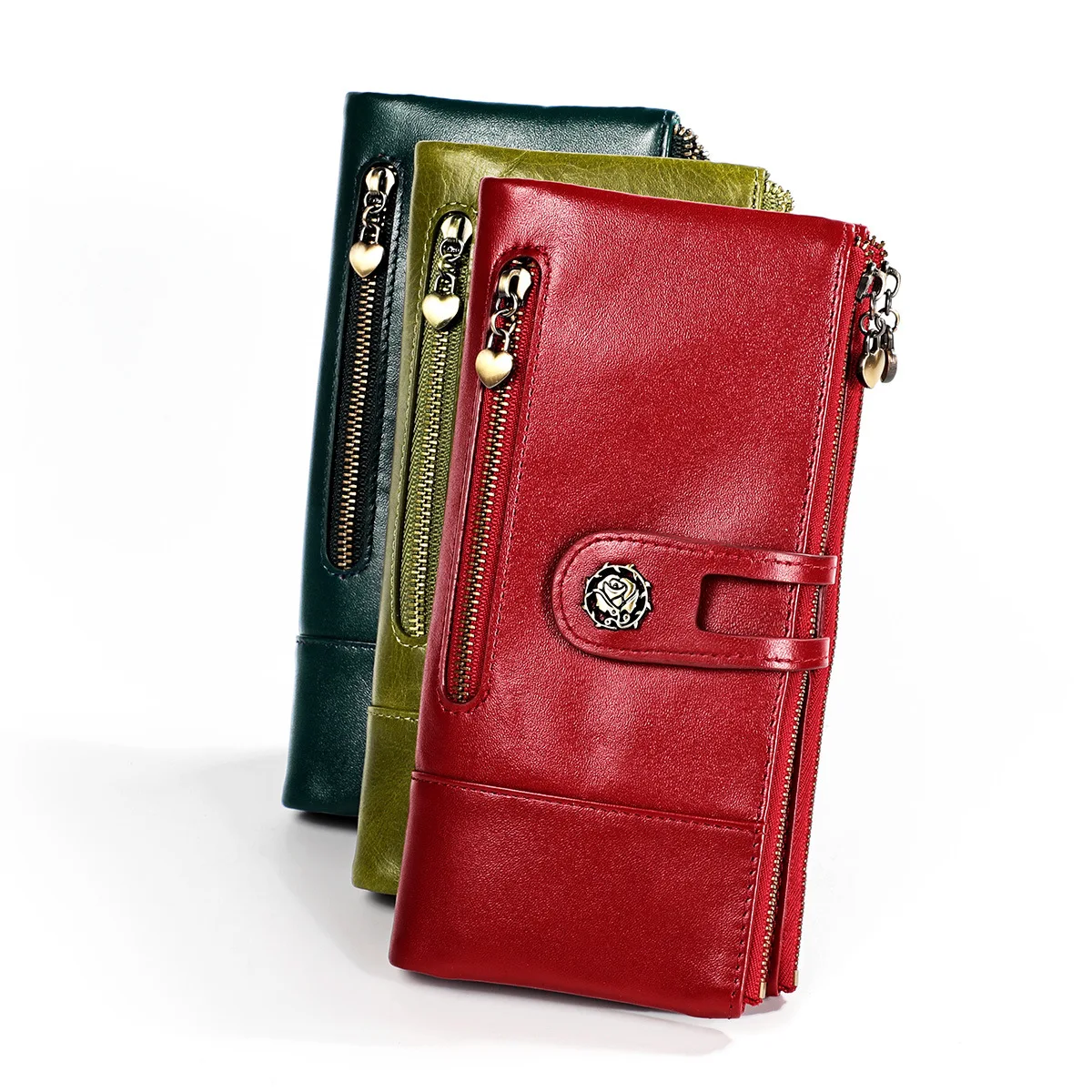 Women's Wallet Genuine Leather Female Clutch Long Wallet Womens Wallets and Purses Vintage Portomonee Money Bag Coin Purse Rfid Women's Wallet Genuine Leather Female Clutch Long Wallet Womens Wallets and Purses Vintage Portomonee Money Bag Coin Purse Rfid