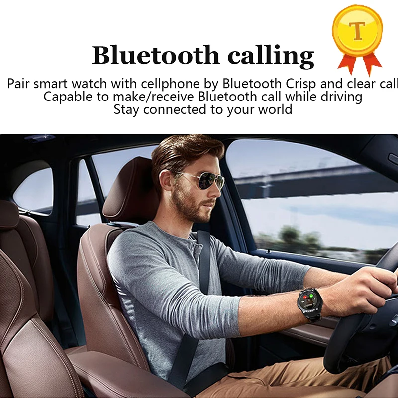 Полный сенсорный экран круглый смарт-браслет gps Bluetooth Вызов Открытый датчик сердечного ритма воздуха давление компас спортивные Смарт-часы