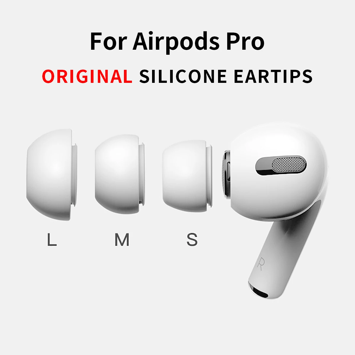 Original Soft Silicone Ear Tips for Apple Airpods Pro 3 Eartips Airpods