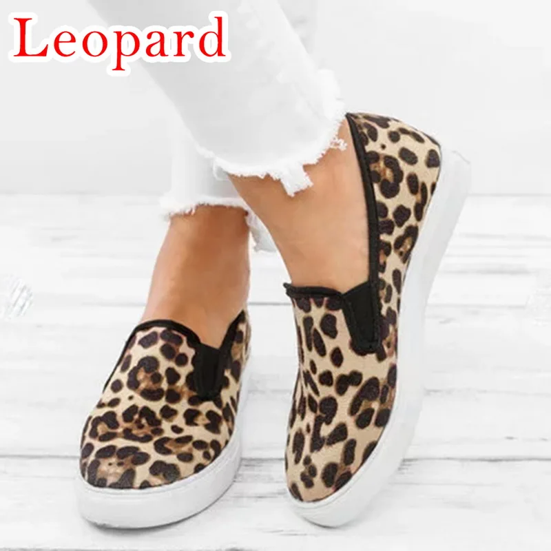 B leopard HEFLASHOR/Женская обувь на плоской подошве; Новинка года; женские лоферы из змеиной кожи с мягкой подошвой; обувь без застежки для езды на велосипеде; женские слипоны на плоской подошве - Цвет: B leopard