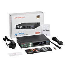 1080P GTmedia V8 Turbo satellite receiver DVB same GTmedia V8 Turbo DVB-S2 decoder Freesat V9 Super H.265 Built in Wifi No app