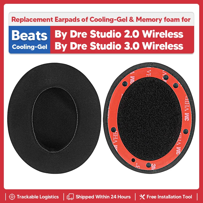 Replacement Sport Cooling Gel Earpads Ear Pads Cushion Cups Repair Parts For Beats Studio 2 3 2.0 3.0 Wired Wireless Headphones