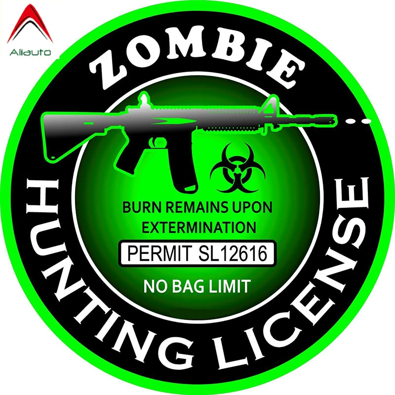 Светоотражающая наклейка серии Aliauto Zombie для охотничьих прав креативные