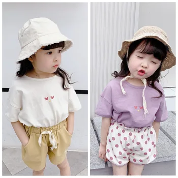 

Children's 2020 Summer New Girls' Short Sleeve T-shirt Toddler girl Clothes Funny T-shirt Girl