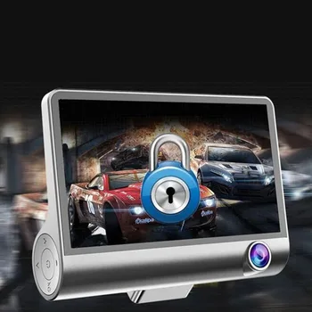 

3 Lens 1080P Car DVR Front/Inside/Rear Full Car Camera Motion Detection Dash Cam Night Vision Drive Recorder