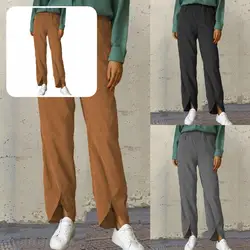 Pantalones elegantes para mujer, pantalón ligero y suave, para primavera y otoño