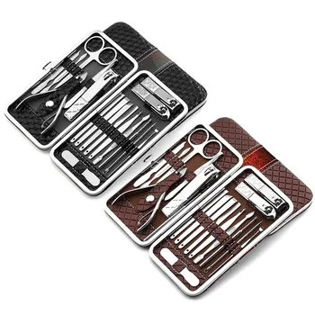 

18pcs Manicure Nail Clipper Set Household Stainless Steel Ear Spoon Nail Clippers Manicure Tool Pedicure Nail Scissor