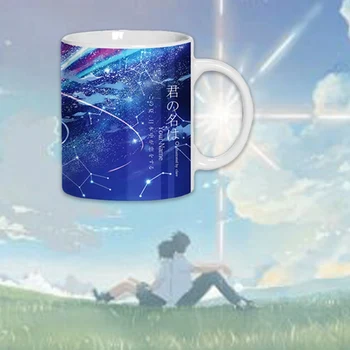 

Japan Anime Your Name Mug Coffee Milk Ceramic Cup Creative DIY Gifts Home Decor Ceramic Mug