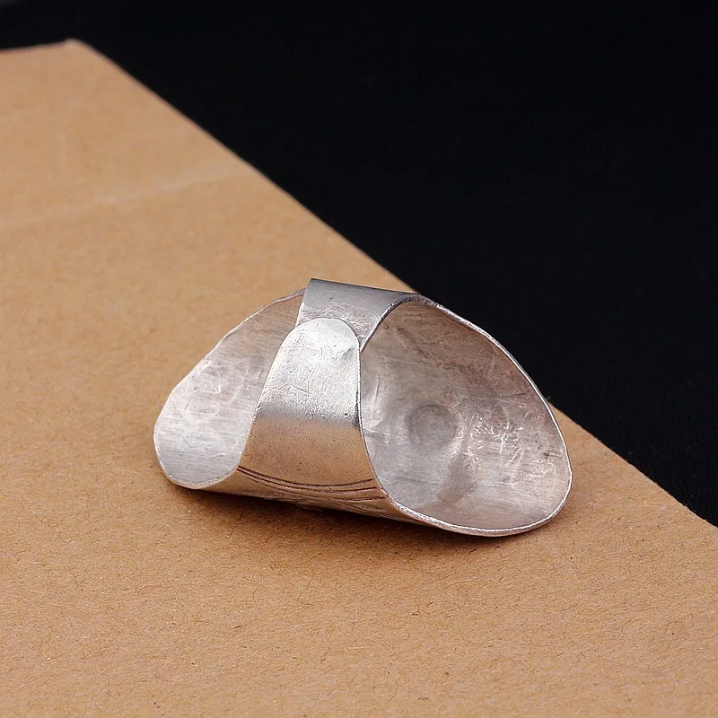 Amxiu Thailand Plum Flower Ring Handmade 925 Sterling Silver Ring Large Open Rings For Women Mother Anniversary Gift Accessories