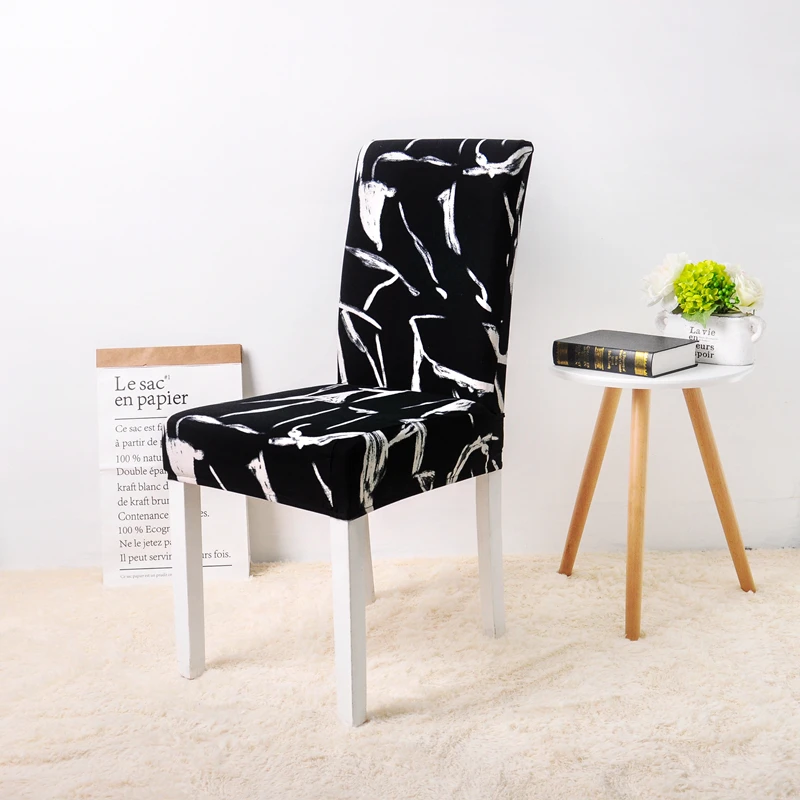 Эластичный чехол для обеденного стула съемный анти грязный гибкий скандинавский